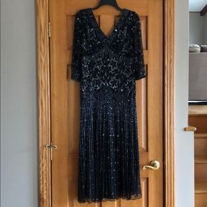 J KARA Embellished Evening Gown